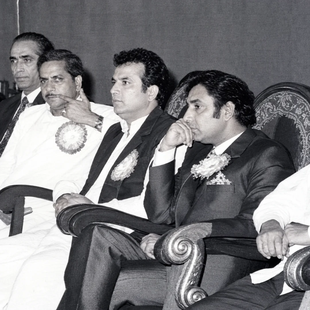 Honoured guest at a film industry ceremony
